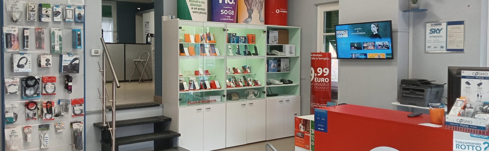 Negozio di telefonia e consulenza offerte