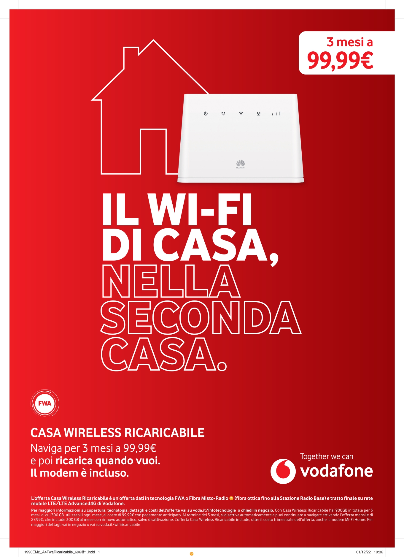 Internet FWA casa ricaricabile